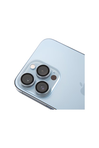 Piili Apple iPhone Uyumlu 15 / 15 Plus Şeffaf Safir Lens Koruyucu