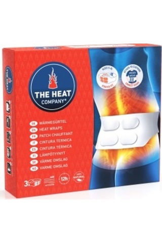 The Heat Company Kemerli 12 Saat 4 Gözlü Heatwrap Bel  Isıtıcı 3 Adet kırmızı - mavi