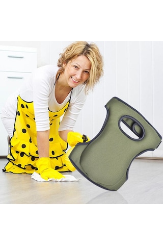 Eva Bahçe Dizlik Yüksek Yoğunluklu Koruma Diz Çökme Yastığı Siyah