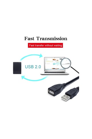 Hdx7533 Kablo Usb Uzatma 1.5 Metre Usb Erkek To Dişi Uzatma Uzatıcı Ara Kablo Usb