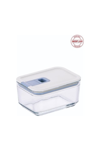 Neoflam Perfect Seal Dikdörtgen Cam Saklama Kabı Bej 500 ML Bej