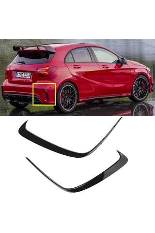 Mercedes W176 A45 Arka Tampon Çıtası Parlak Siyah 2016-2018