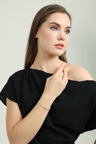 Yonca Altın Bileklik Kare Forse 3 Mm 20 Cm T14459 Renkli