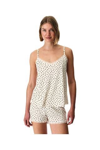 Penti Bej Fleur Şortlu Pijama Takımı