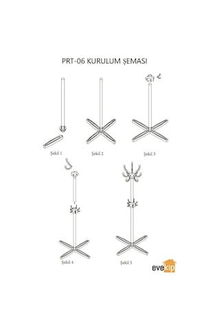 Morpanya Ayaklı Askılık Vestiyer Elbise Askılığı Büro Portmanto Elbise Askısı Siyah