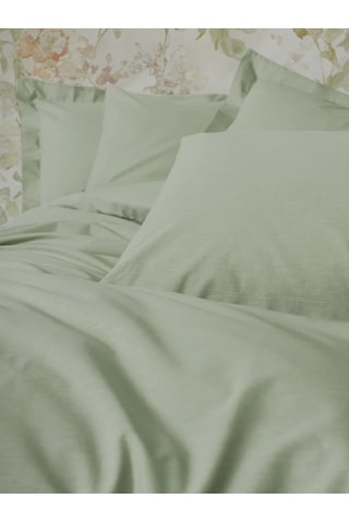 Cotton Box Plain Çift Kişilik Nevresim Takımı Adaçayı Görsel