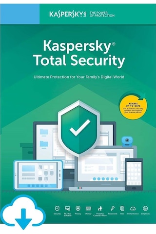 Kaspersky Total Security Virüs Programı 2022 TR 1 Kullanıcı 1 Yıl Kaspersky Total Security Virüs Programı 2022 TR 1 Kullanıcı 1 Yıl