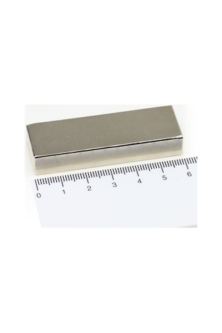 2 Adet 60x20x10 Mm Güçlü Neodyum Mıknatıs, Köşeli Magnet, N35 Kalite