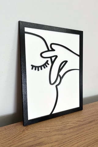 Çerçeveli Ahşap Tuvalet & Banyo Tablosu 25x20 Cm