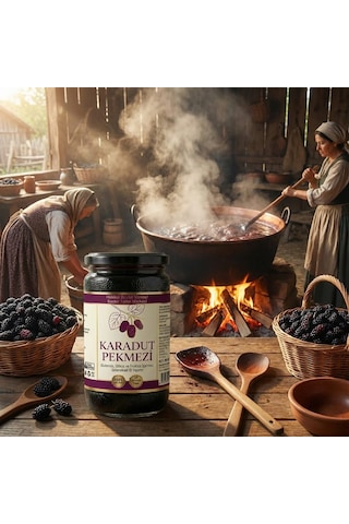 Bozkır Tahin Merkezi Doğal & Katkısız Karadut Köy Pekmezi 800 G