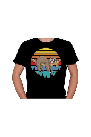 Rakun Uykucu Rackun Retro Tişört Unisex T-shirt 001