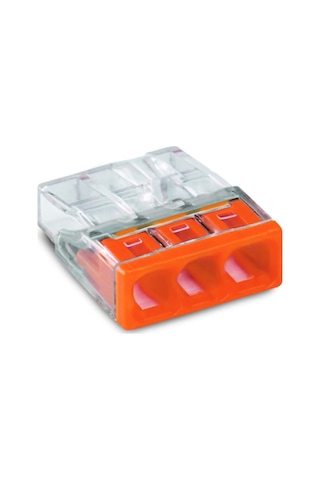 Wago 3lü Geçmeli Buat Klemensi -100'lü Paket 2,5mm