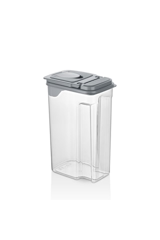 Erzak Kabı No.2 3,6 Litre Sızdırmaz Gıda Saklama Kabı, Dayanıklı Ve Pratik Gri