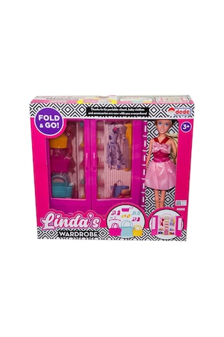Dede Oyuncak Linda'nın Bebekli Gardırobu 03828 