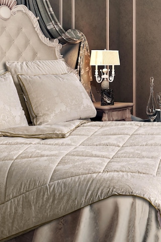 Varol Laura Home Nottingham İpek Yorgan Tek Kişilik Beyaz