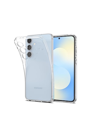 Samsung Galaxy S26 İle Uyumlu Kılıf Şeffaf Kamera Korumalı Esnek Silikon Telefon Kılıfı Kapak Şeffaf