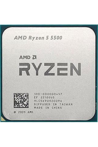 AMD Ryzen 5 5500 3.6 GHz AM4 16 MB Cache 65 W İşlemci Tray