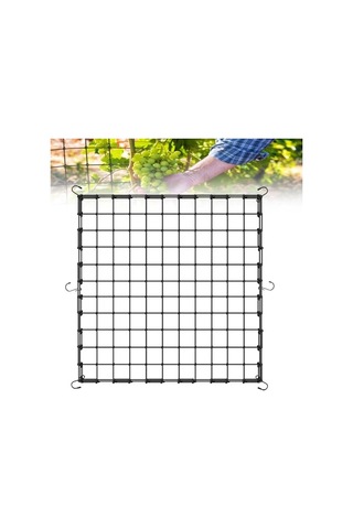 Coffee Life Plus Scrog File, Bitki Yetiştirme Ağı, 150 X 150 Cm Elastik Kafes Ağı, 6 Kancalı, Elastik Ağ Kafesi