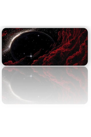 Dolunay Baskılı 90x40 Kaymaz Taban Mousepad 90x40cm