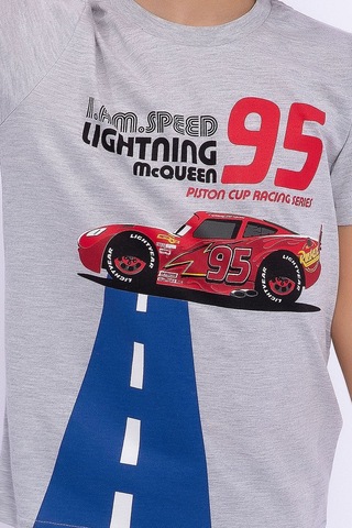 Cars Lisanslı Piston Cup Racing Series Grimelanj Erkek Çocuk Eşofman Takımı 5274-28977 Gri Melanj