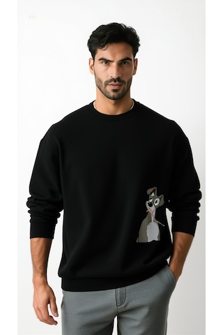 Ogc Tramp & Lady Kombin Sweatshirt Siyah