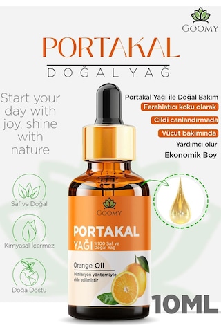 Goomy Portakal Uçucu Yağı 10 Ml %100 Saf Ve Doğal Orange Essential Oil