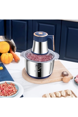 Snapbuy 2lt Paslanmaz Çelik Hazneli Yüksek Güçlü Ev Tipi Kıyma Ve Sebze Doğrayıcı Makine