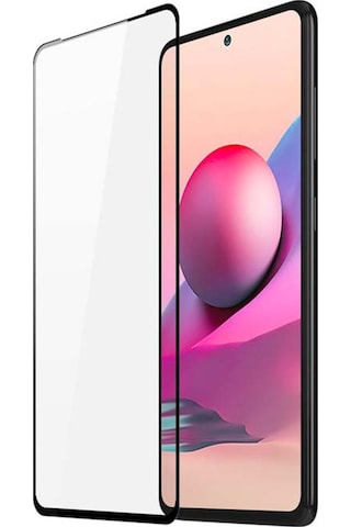 Dux Ducis Full Kaplama Redmi Note 10S Cam Ekran Koruyucu Siyah