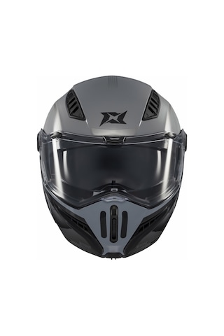 Axxis Ghostfighter Sv Bitone C2 Gri Motosiklet Çene Açılır Kaskı Gri