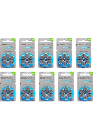 Powerone Implant Plus 675 Numara İşitme Cihazı Pili 6 x 10'lu