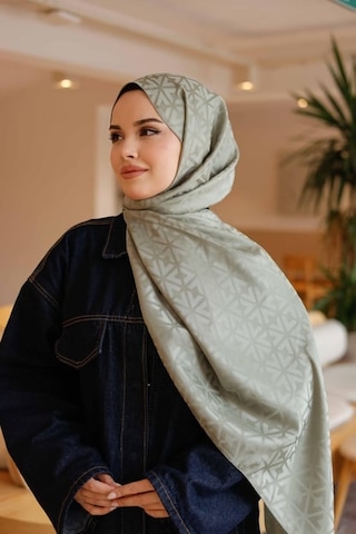 İpeksi Jakar Deluxe Şal Soft Yeşil Çok Renkli