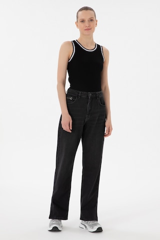 U.S. Polo Assn. Kadın Siyah Straight Fit Jean Pantolon 50304301-DN0027