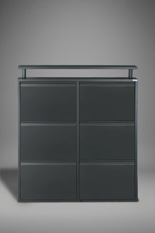 Lıccıa Metal Ayakkabılık 3 Lü Yatay Model Antrasit