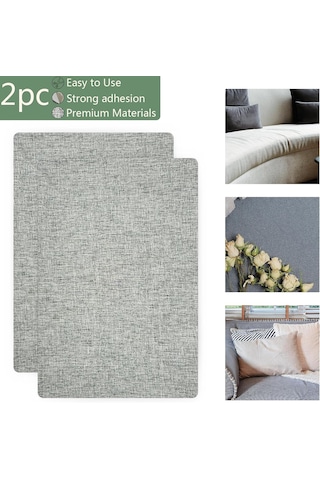 Mufunye Ev Dekorasyon Tamiri İçin Otomatik Yapışkan Akrilik Kumaş - Koltuk, Yorgan, Perde Tamiri 20x30cm - Telli Dokulu, Kaymamaz, Solmayan DiğER