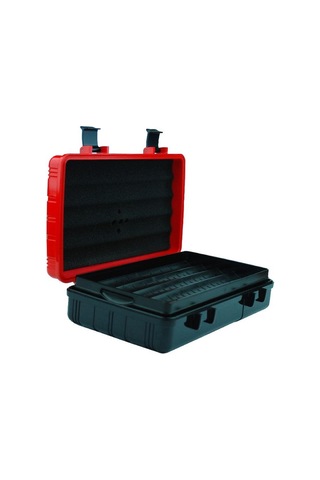 Parmida Seyahat Tipi Parlak Kırmızı Humidor Puro Kutusu - Tr2902