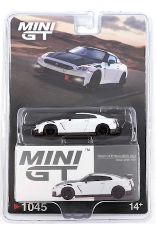 Mini Gt 1/64 Nissan Gt-r Nismo 2024 Brilliant White Pearl - Blister Paket Beyaz