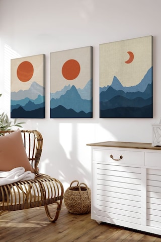 Artavessa Dekoratif 3 Parça Kanvas Tablo - 3CNVS7