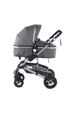 Baby Storch - Seyahat Sistem Bebek Arabası 3 İn 1 - Gri/siyah Renk