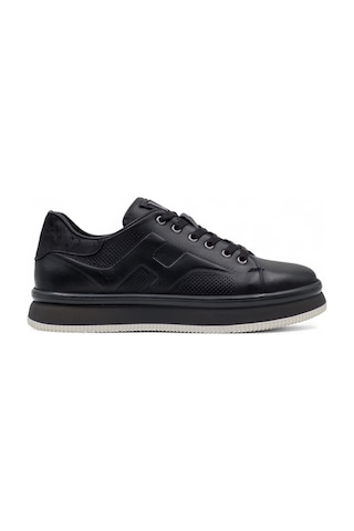 Voyager M030 Erkek Hakiki Deri Sneaker Siyah