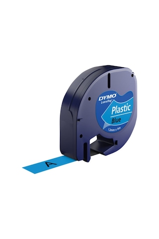 Letratag S0721650 Mavi Plastik Yedek Şerit Etiket 12mm X 4m 1