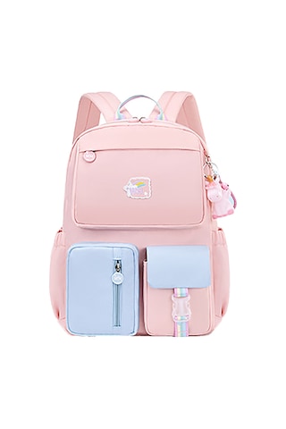 Reedark 1-3-6. Sınıflar İçin Su Geçirmez, Hafif Ve Sağlıklı Sırt Çantası + Çalışma Çantası, Pembe-mavi Pembe