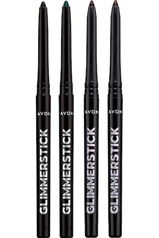 Avon Asansörlü Göz Kalemi Blackest Black + Emerald + Brown Sugar + Black Bijoux 4'lü Set