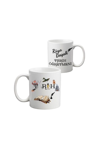 Tarih Öğretmenine Isimli Hediye Seti - Öğretmenler Günü Hediyesi