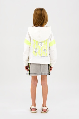 Kız Çocuk Baskı Detaylı Kapüşonlu Ekru Sweatshirt 16246184