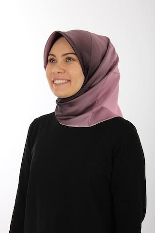AKER İpek Krep Saten Eşarp - Pembe - 7656701-392 Pembe