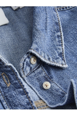 Jack & Jones Kadin Denim Gömlek - Rose - 12289687 Medium Blue Denim
