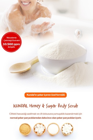 Kundal Macadamia & Sugar White Musk Body Scrub 550 G