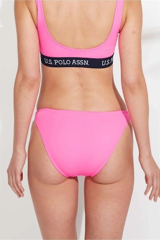 U.S. Polo Assn. Kadın Pembe Ince Kenar Bikini Alt Pembe