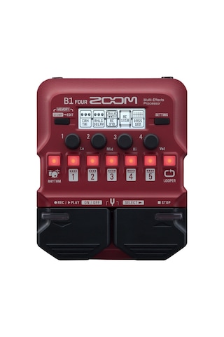 Zoom B1 Four Bass Multi-Efekt Prosesörü