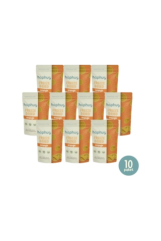 10'lu Paket Freeze Dried Portakal - Dondurularak Kurutulmuş Portakal 20g X 10 1 Adet